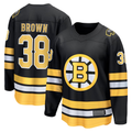 Jdoa B.Bruins #38 Patrick Brown Black Home Breakaway Player Stitched Jerseys