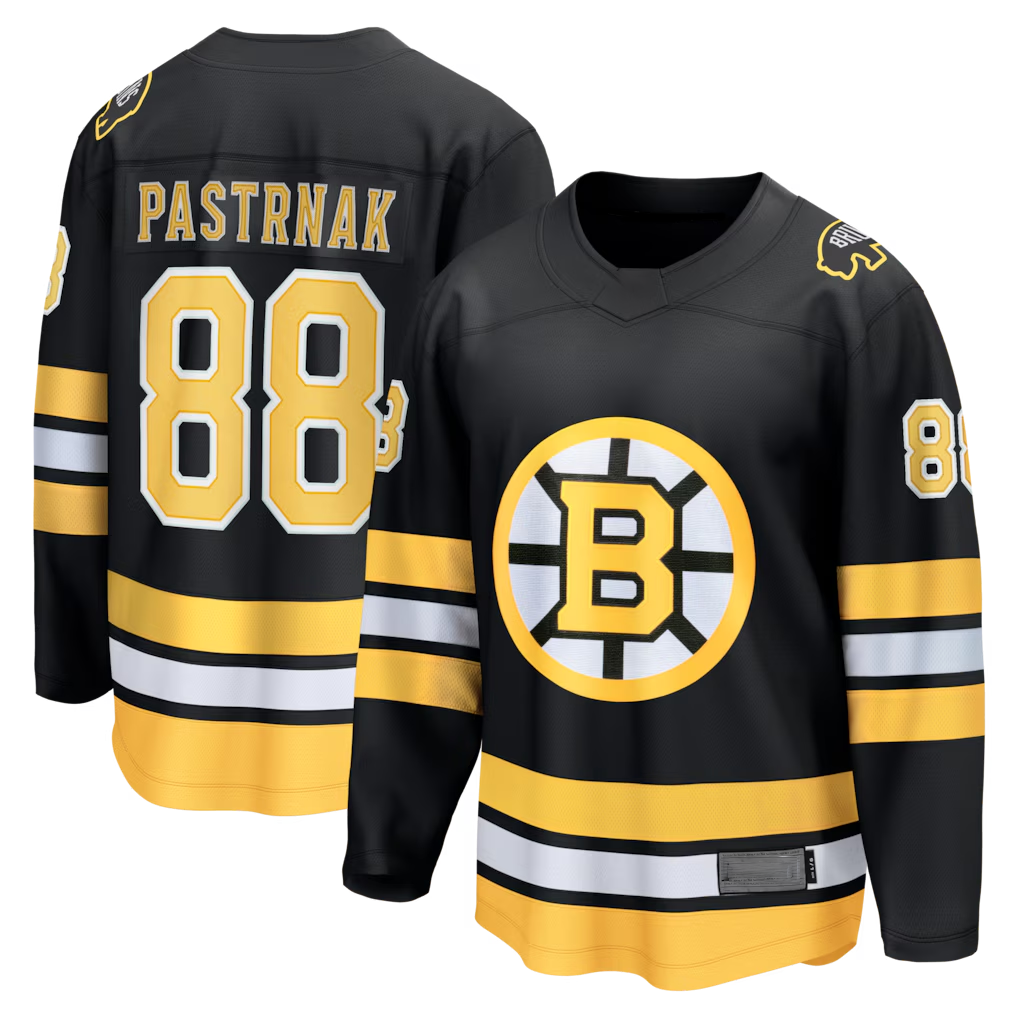 Jdoa B.Bruins #88 David Pastrnak Black Home Breakaway Stitched Jerseys