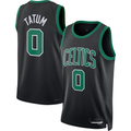 Xdoa B.Celtics #0 Jayson Tatum  Black Swingman Jerseys - Statement Edition