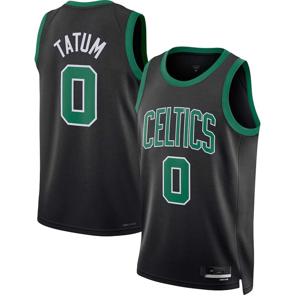 Jdoa B.Celtics #0 Jayson Tatum  Black Swingman Jerseys - Statement Edition