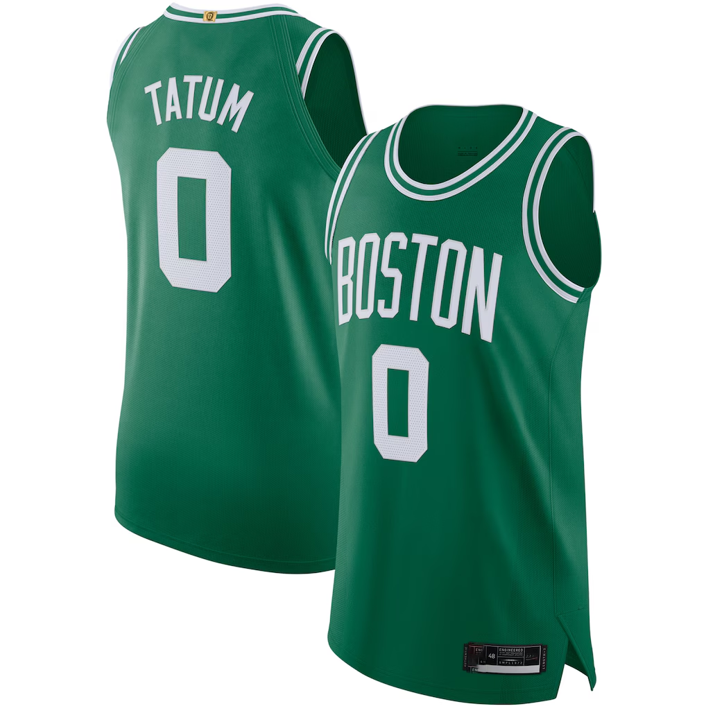 Xdoa B.Celtics #0 Jayson Tatum Kelly Green Authentic Jerseys - Icon Edition