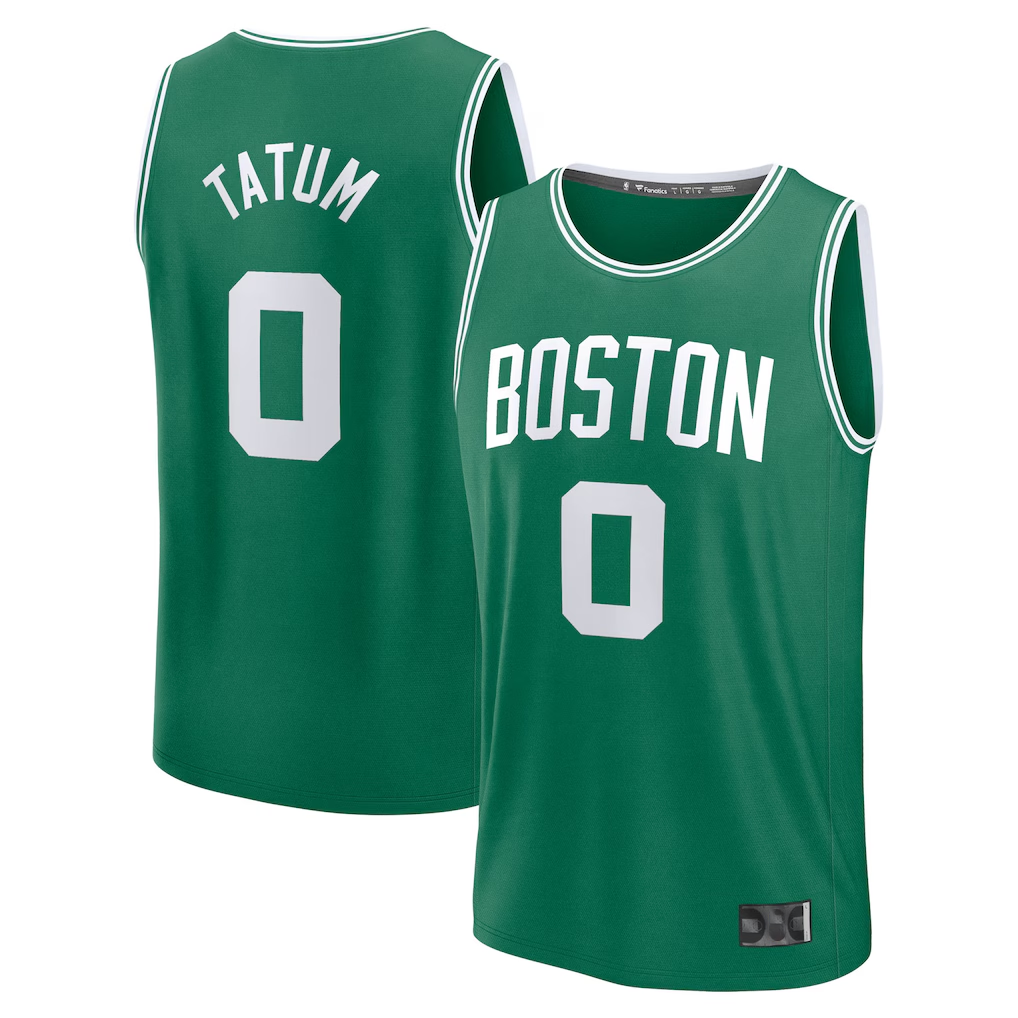 Xdoa B.Celtics #0 Jayson Tatum  Kelly Green Fast Break Replica Player Jerseys - Icon Edition