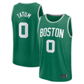 Xdoa B.Celtics #0 Jayson Tatum  Kelly Green Fast Break Replica Player Jerseys - Icon Edition