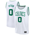 Jdoa B.Celtics #0 Jayson Tatum White Fast Break Replica Player Jerseys - Association Edition