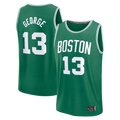 Xdoa B.Celtics #13 Paul George  Kelly Green Fast Break Replica Jerseys - Icon Edition