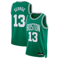 Xdoa B.Celtics #13 Paul George Kelly Green Swingman Jerseys - Icon Edition