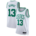 Xdoa B.Celtics #13 Paul George White Swingman Jerseys - Association Edition