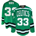 Jdoa B.Celtics #33 Larry Bird Mitchell & Ness Kelly Green Big & Tall Hockey Jerseys