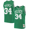 Xdoa B.Celtics #34 Paul Pierce Mitchell & Ness Kelly Green Hardwood Classics Swingman Jerseys