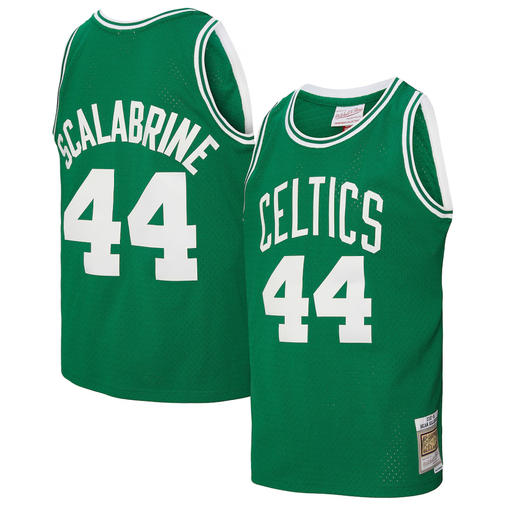 Xdoa B.Celtics #44 Brian Scalabrine Mitchell & Ness Kelly Green 200708 Hardwood Classics Swingman Jerseys