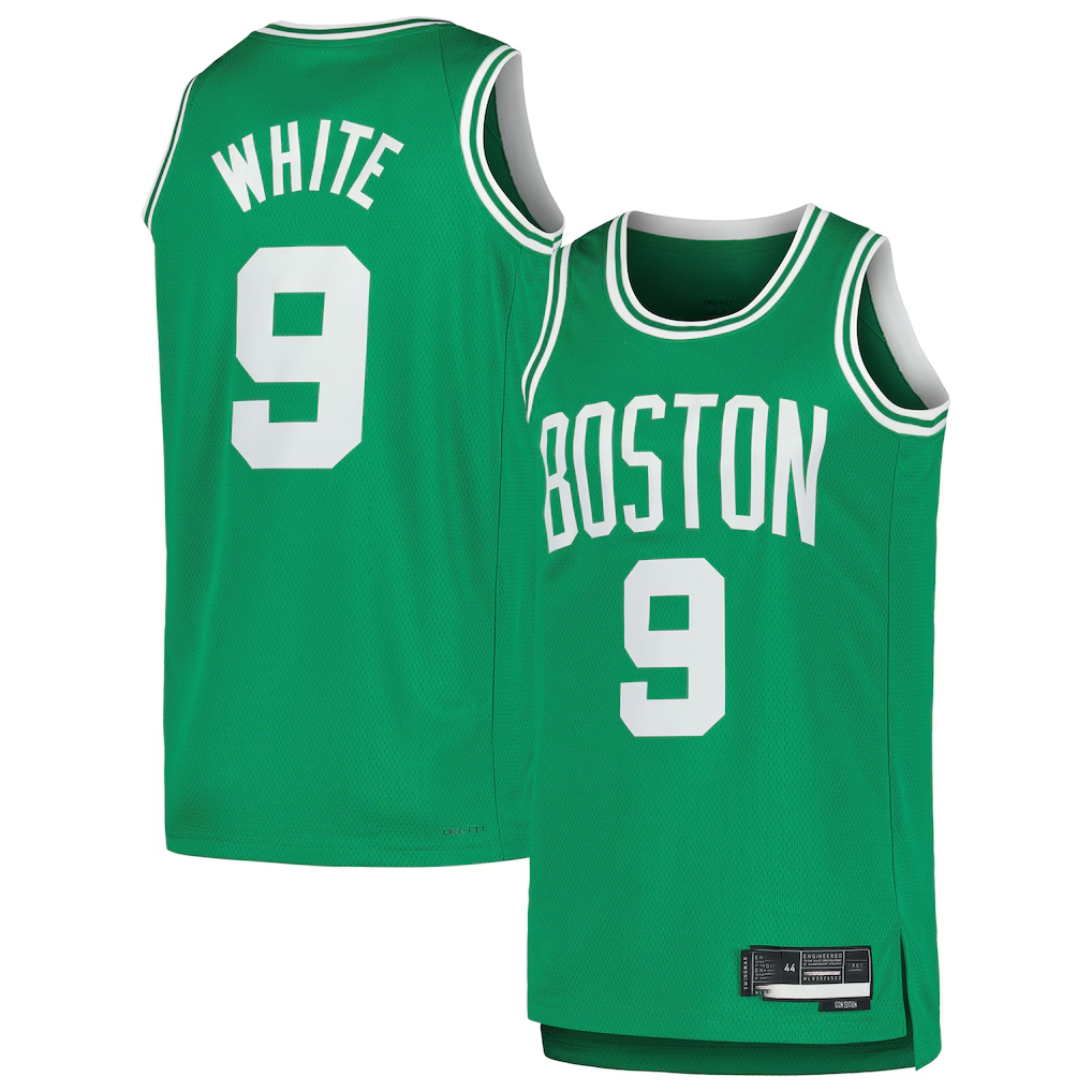 Jdoa B.Celtics #9 Derrick White Kelly Green Swingman Jerseys - Icon Edition