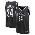 Xdoa B.Nets #24 Cam Thomas Black Fast Break Replica Jerseys - Icon Edition
