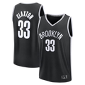 Xdoa B.Nets #33 Nic Claxton  Black Fast Break Replica Jerseys - Icon Edition