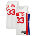 Xdoa B.Nets #33 Nic Claxton White Swingman Jerseys - Classic Edition