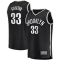 Jdoa B.Nets #33 Nicolas Claxton  Black Fast Break Player Jerseys - Icon Edition
