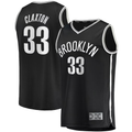 Xdoa B.Nets #33 Nicolas Claxton  Black Fast Break Replica Jerseys - Icon Edition