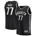 Xdoa B.Nets #77 Ben Saraf  Black Fast Break Replica Jerseys - Icon Edition