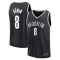 Jdoa B.Nets #8 Egor D?min Black Fast Break Replica Jerseys - Icon Edition