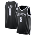 Xdoa B.Nets #8 Egor D?min Black Swingman Jerseys - Icon Edition