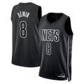 Xdoa B.Nets #8 Egor D?min  Black Swingman Jerseys - Statement Edition
