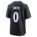 Jdoa B.Ravens #0 Roquan Smith Black Alternate Game Stitched Jerseys
