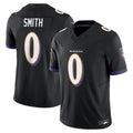 Jdoa B.Ravens #0 Roquan Smith Player Black Vapor F.U.S.E. Limited Stitched Jerseys