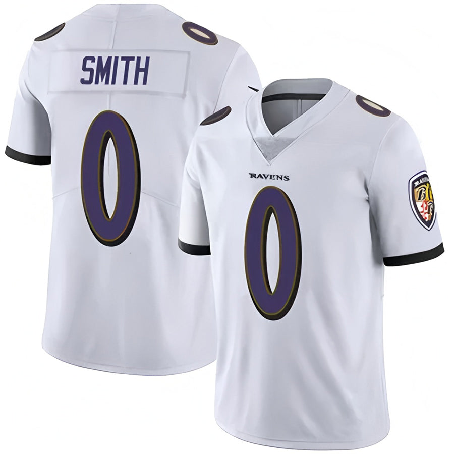 Jdoa B.Ravens #0 Roquan Smith Player White Vapor F.U.S.E. Limited Stitched Jerseys