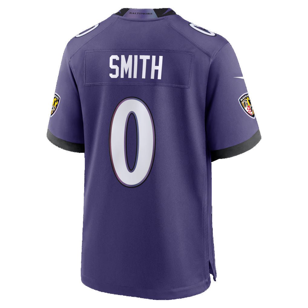 Jdoa B.Ravens #0 Roquan Smith Purple Team Game Stitched Jerseys