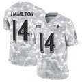 Jdoa B.Ravens #14 Kyle Hamilton Player Arctic Camo Salute to Service Limited Stitched Jerseys