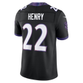 Jdoa B.Ravens #22 Derrick Henry Black Alternate Alternate Vapor F.U.S.E. Stitched Limited Jerseys