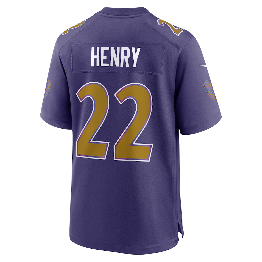 Jdoa B.Ravens #22 Derrick Henry Purple Alternate Game Stitched Jerseys