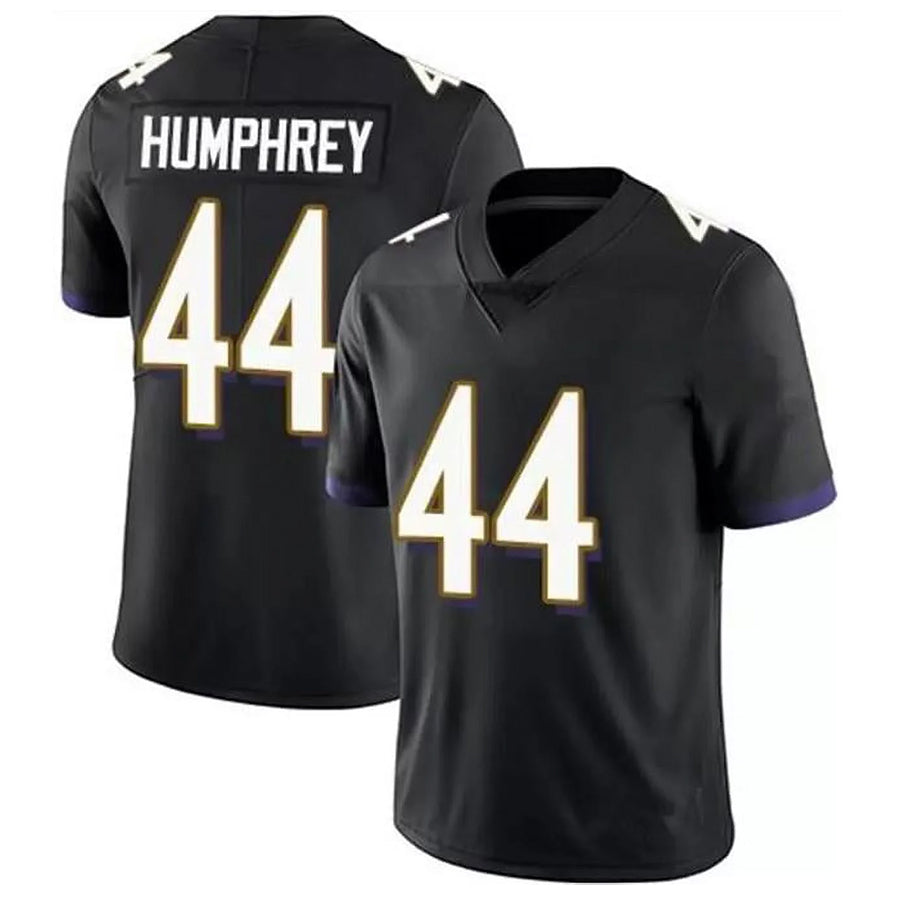 Jdoa B.Ravens #44 Marlon Humphrey Player Black Limited Home Game Stitched Jerseys