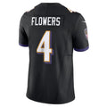 Jdoa B.Ravens #4 Zay Flowers Player Vapor F.U.S.E. Limited Black Stitched Jerseys