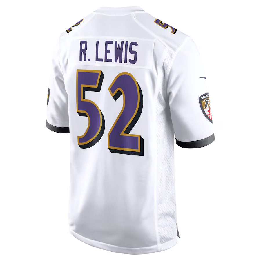Jdoa B.Ravens #52 Ray Lewis Player White Alternate Home Stitched Jerseys