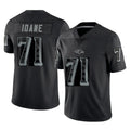 Jdoa B.Ravens #71 Olaivavega Ioane Player Black RFLCTV Limited Stitched Jerseys