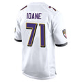 Jdoa B.Ravens #71 Olaivavega Ioane Player White Alternate Home Stitched Jerseys