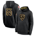 Jdoa B.Ravens #89 Mark Andrews Player Black Salute to Service Pullover Hoodie Stitched Jerseys