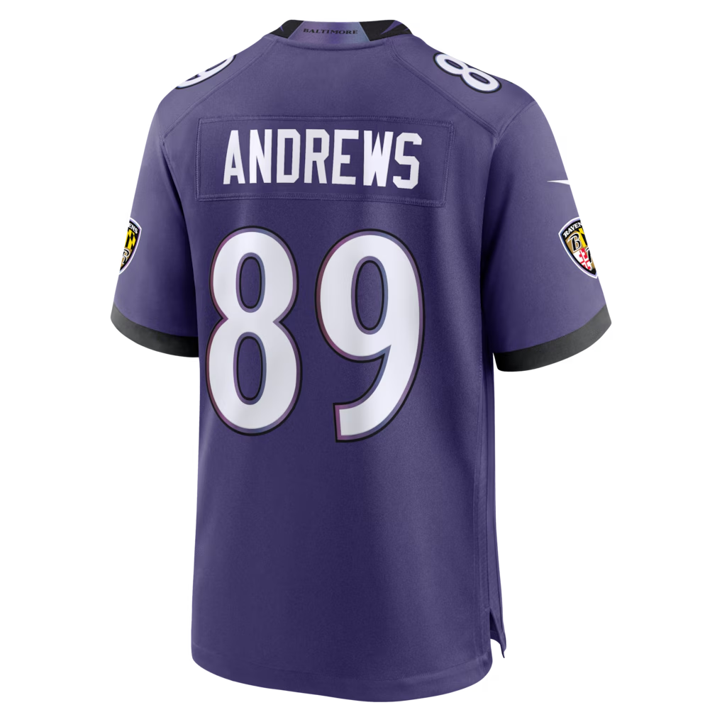 Jdoa B.Ravens #89 Mark Andrews Purple Team Game Stitched Jerseys