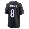 Jdoa B.Ravens #8 Lamar Jackson Black Alternate Game Stitched Jerseys