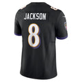 Jdoa B.Ravens #8 Lamar Jackson Player Black Vapor F.U.S.E. Limited  Stitched Jerseys