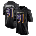 Jdoa B.Ravens #91 Trey Hendrickson Player Black Carbon Fashion Home Stitched Jerseys