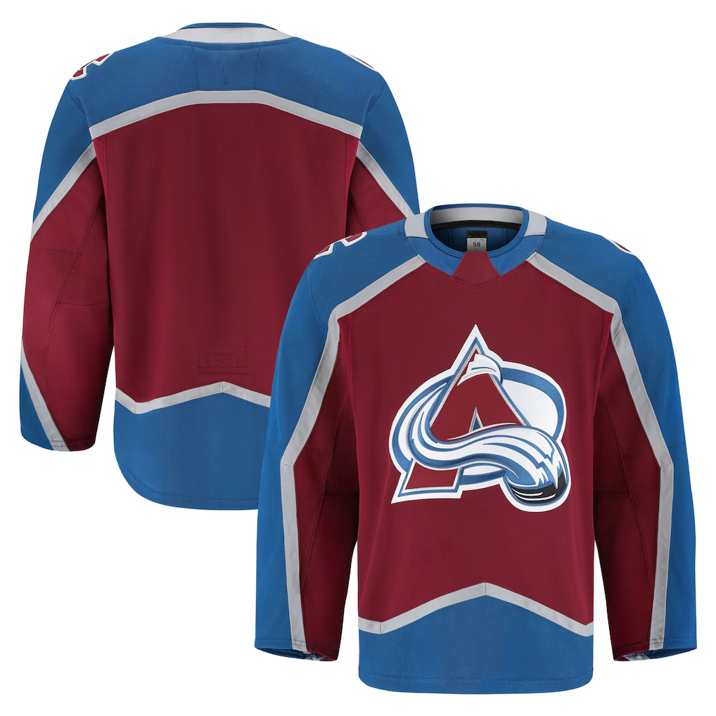 Jdoa C.Avalanche Burgundy Home Authentic Pro Jerseys