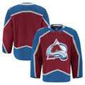 Jdoa C.Avalanche Burgundy Home Authentic Pro Jerseys