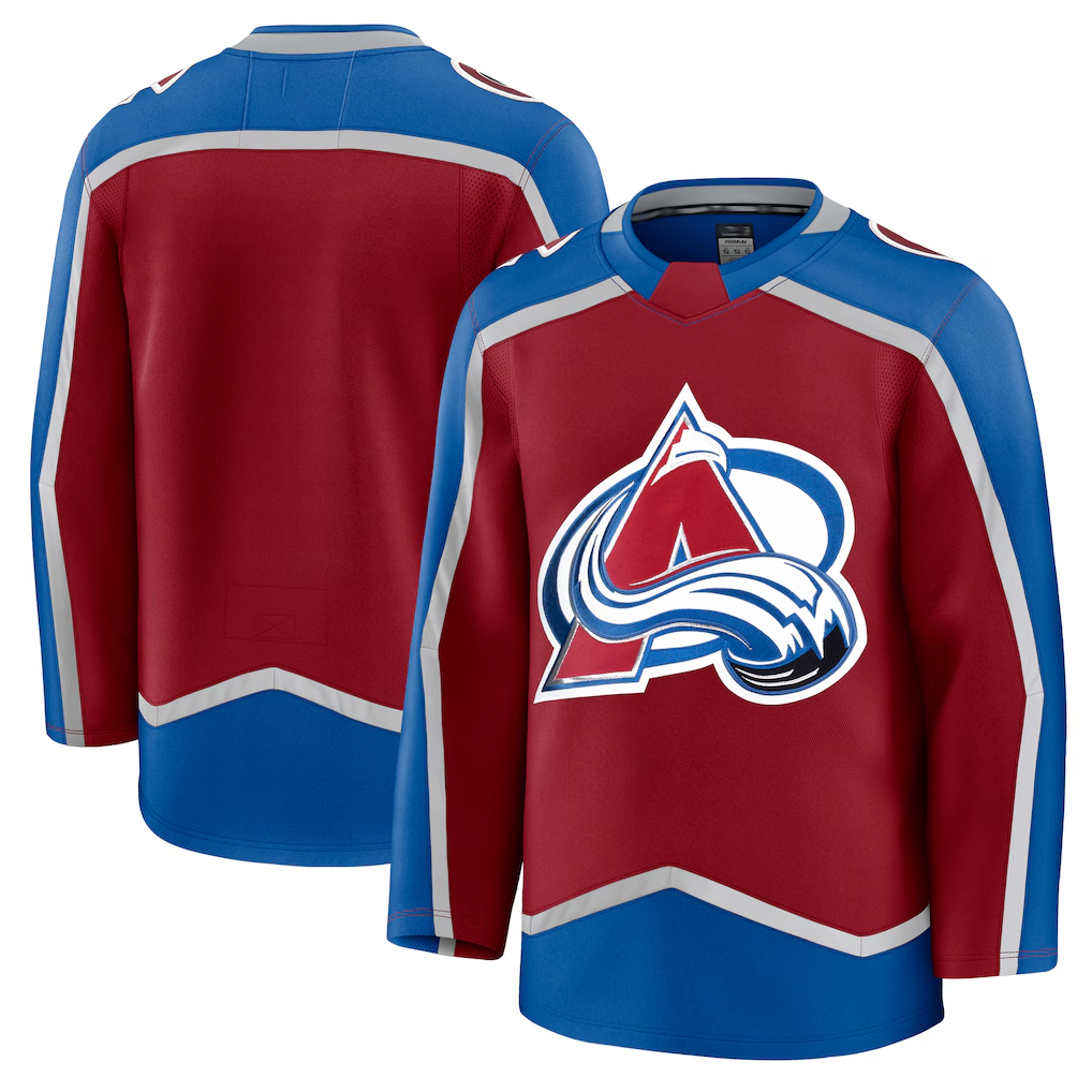 Jdoa C.Avalanche Burgundy Home Premium Jerseys