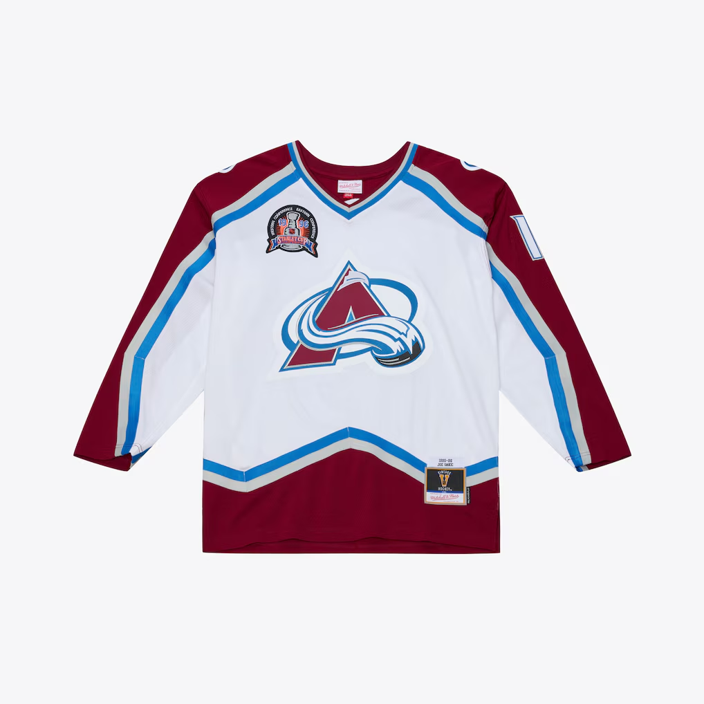 Jdoa C.Avalanche Joe Sakic Mitchell & Ness White 1995 Power Play Jerseys