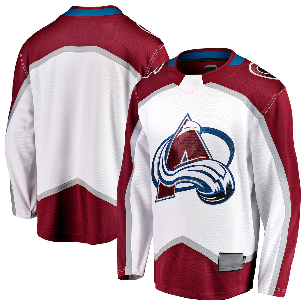 Jdoa C.Avalanche White Away Breakaway Jerseys
