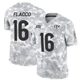 Jdoa C.Bengals #16 Joe Flacco Player Arctic Camo Salute to Service Limited Stitched Jerseys