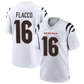 Jdoa C.Bengals #16 Joe Flacco Player White Home Game Stitched Jerseys