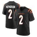Jdoa C.Bengals #2 Evan McPherson Player Black Home Game Stitched Jerseys