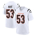 Jdoa C.Bengals #53 Boye Mafe Player White Home Game Stitched Jerseys